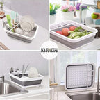 Égouttoir à Vaisselle Pliable - L'Essentiel Compact pour Votre Cuisine