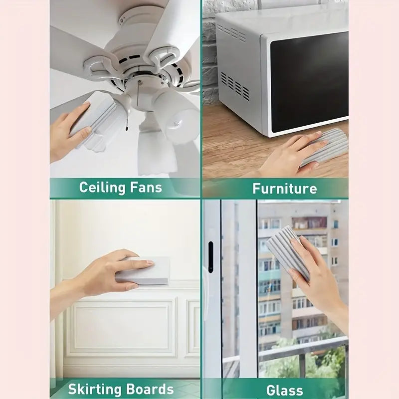 Lot de 4 Éponges Multi-Usages : L'outil Idéal pour Tous Vos Recoins