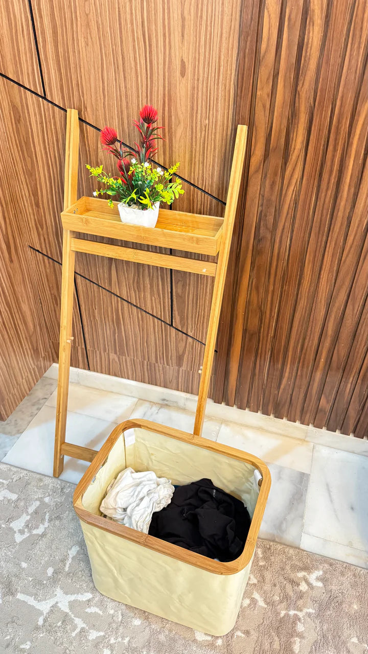 Panier à linge en bambou