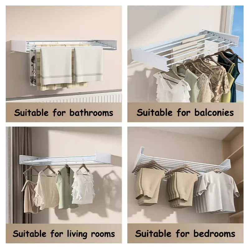 Étendoir à linge mural pliable