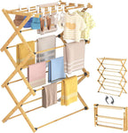 🧺 Séchoir à linge en bois – Pliable 🧺