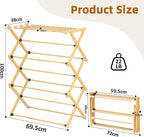 🧺 Séchoir à linge en bois – Pliable 🧺