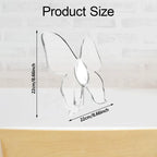 Papillon Cristal – Vase Acrylique Moderne