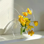 Papillon Cristal – Vase Acrylique Moderne